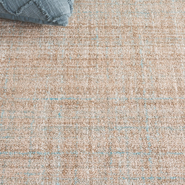 Safavieh Abstract Tranquil Hues Hand-tufted Area Rug - Luxurious Polyester, Contemporary Style For Modern Homes Aqua ,Brown Polyester Pile Abt151t-4