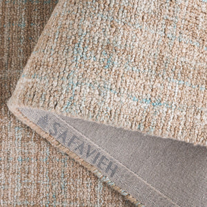 Safavieh Abstract Tranquil Hues Hand-tufted Area Rug - Luxurious Polyester, Contemporary Style For Modern Homes Aqua ,Brown Polyester Pile Abt151t-4