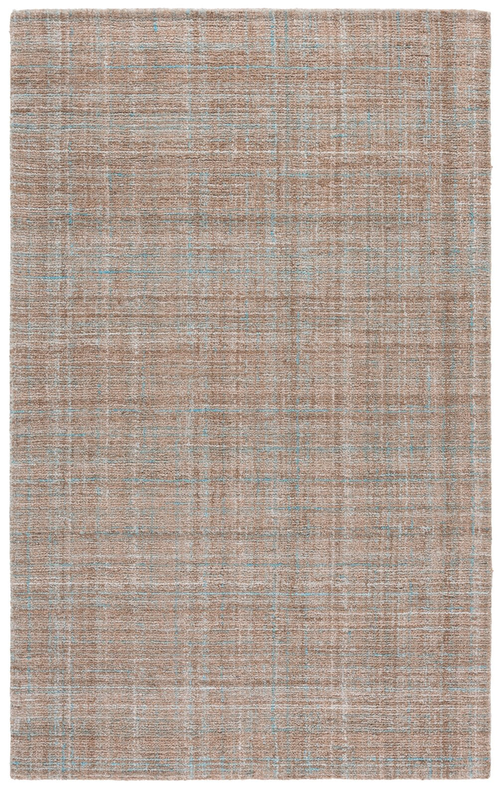 Safavieh Abstract Tranquil Hues Hand-tufted Area Rug - Luxurious Polyester, Contemporary Style For Modern Homes Aqua ,Brown Polyester Pile Abt151t-4