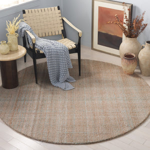 Safavieh Abstract Tranquil Hues Hand-tufted Area Rug - Luxurious Polyester, Contemporary Style For Modern Homes Aqua ,Brown Polyester Pile Abt151t-4