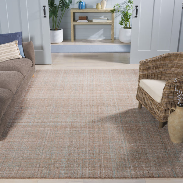 Safavieh Abstract Tranquil Hues Hand-tufted Area Rug - Luxurious Polyester, Contemporary Style For Modern Homes Aqua ,Brown Polyester Pile Abt151t-4