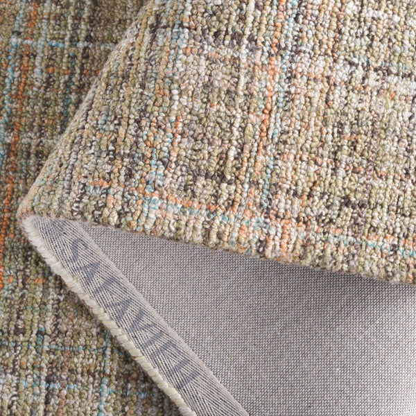 Safavieh Abstract 151 Hand Tufted Contemporary Rug Brown / Green Polyester Pile