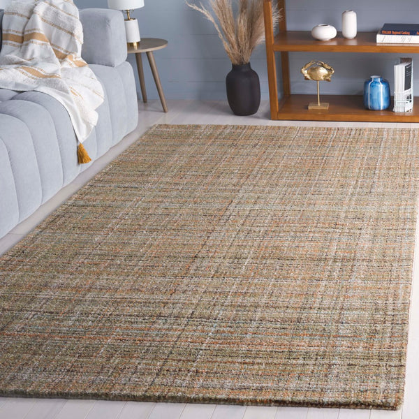 Safavieh Abstract 151 Hand Tufted Contemporary Rug Brown / Green Polyester Pile