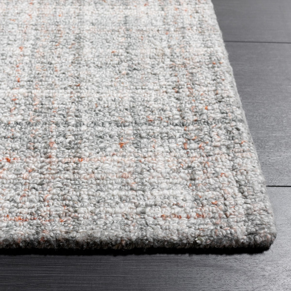 Safavieh Abstract 152 Hand Tufted Polyester Pile Modern Rug Grey / Rust ABT152F-8