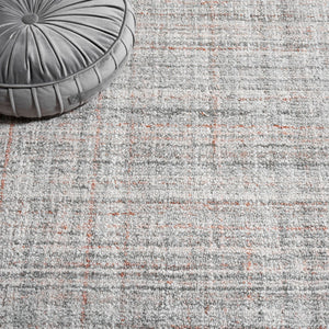 Safavieh Abstract 152 Hand Tufted Polyester Pile Modern Rug Grey / Rust ABT152F-8