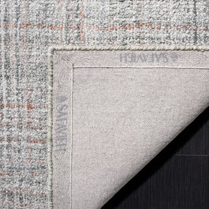 Safavieh Abstract 152 Hand Tufted Polyester Pile Modern Rug Grey / Rust ABT152F-8