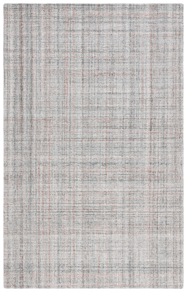 Safavieh Abstract 152 Hand Tufted Polyester Pile Modern Rug Grey / Rust ABT152F-8