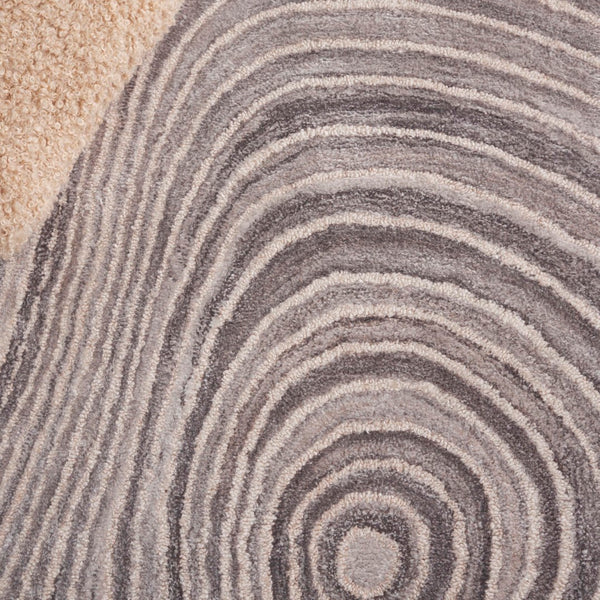 Safavieh Abstract 153 Hand Tufted Modern Rug Grey / Ivory Polyester Pile