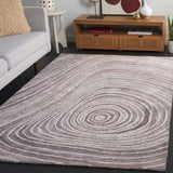 Safavieh Abstract 153 Hand Tufted Modern Rug Grey / Ivory Polyester Pile