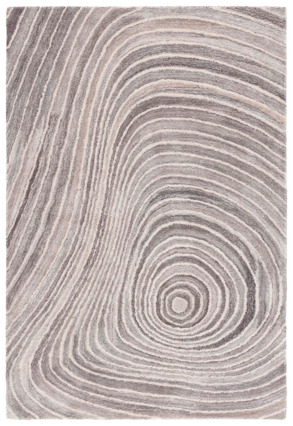 Safavieh Abstract 153 Hand Tufted Modern Rug Grey / Ivory Polyester Pile