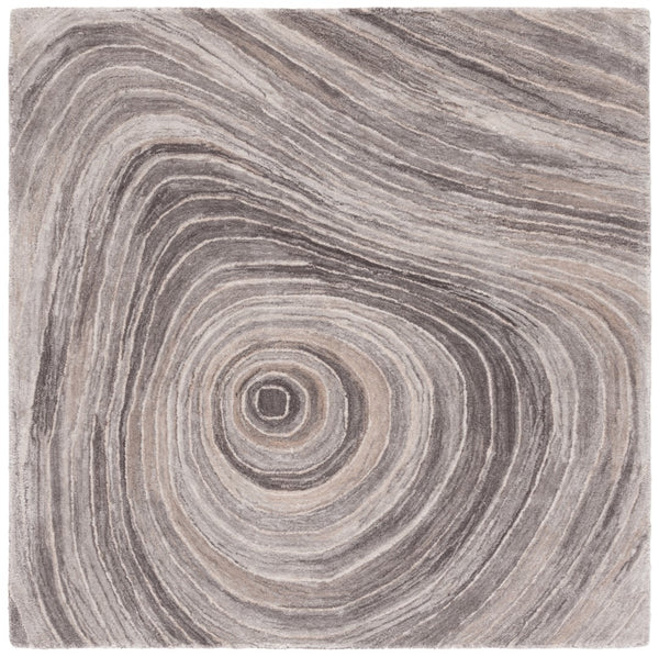 Safavieh Abstract 153 Hand Tufted Modern Rug Grey / Ivory Polyester Pile