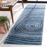 Safavieh Abstract 154 Hand Tufted Modern Rug Blue / Ivory Polyester Pile