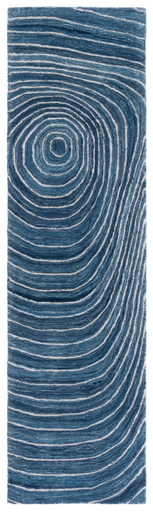 Safavieh Abstract 154 Hand Tufted Modern Rug Blue / Ivory Polyester Pile