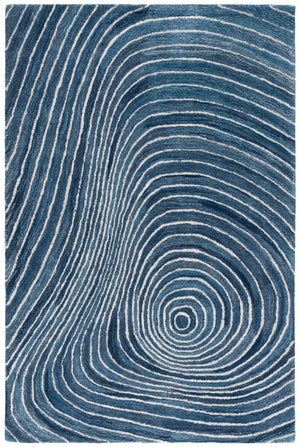 Safavieh Abstract 154 Hand Tufted Modern Rug Blue / Ivory Polyester Pile
