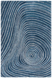 Safavieh Abstract 154 Hand Tufted Modern Rug Blue / Ivory Polyester Pile