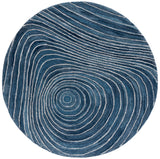 Safavieh Abstract 154 Hand Tufted Modern Rug Blue / Ivory Polyester Pile