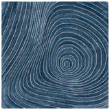 Safavieh Abstract 154 Hand Tufted Modern Rug Blue / Ivory Polyester Pile