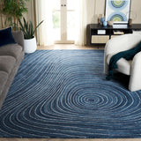 Safavieh Abstract 154 Hand Tufted Modern Rug Blue / Ivory Polyester Pile