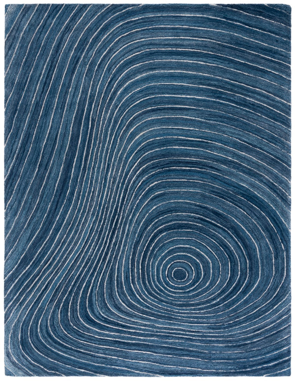 Safavieh Abstract 154 Hand Tufted Modern Rug Blue / Ivory Polyester Pile
