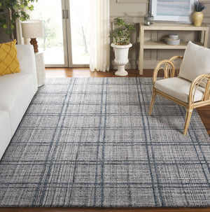 Safavieh Abstract Modern Hand-tufted Area Rug - Exquisite Dark Textured Design For Cozy Living Spaces Dark Grey Polyester Pile Abt155f-3