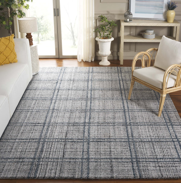 Safavieh Abstract Modern Hand-tufted Area Rug - Exquisite Dark Textured Design For Cozy Living Spaces Dark Grey Polyester Pile Abt155f-3