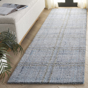 Safavieh Abstract Modern Hand-tufted Area Rug - Exquisite Dark Textured Design For Cozy Living Spaces Blue ,Grey Polyester Pile Abt155m-9