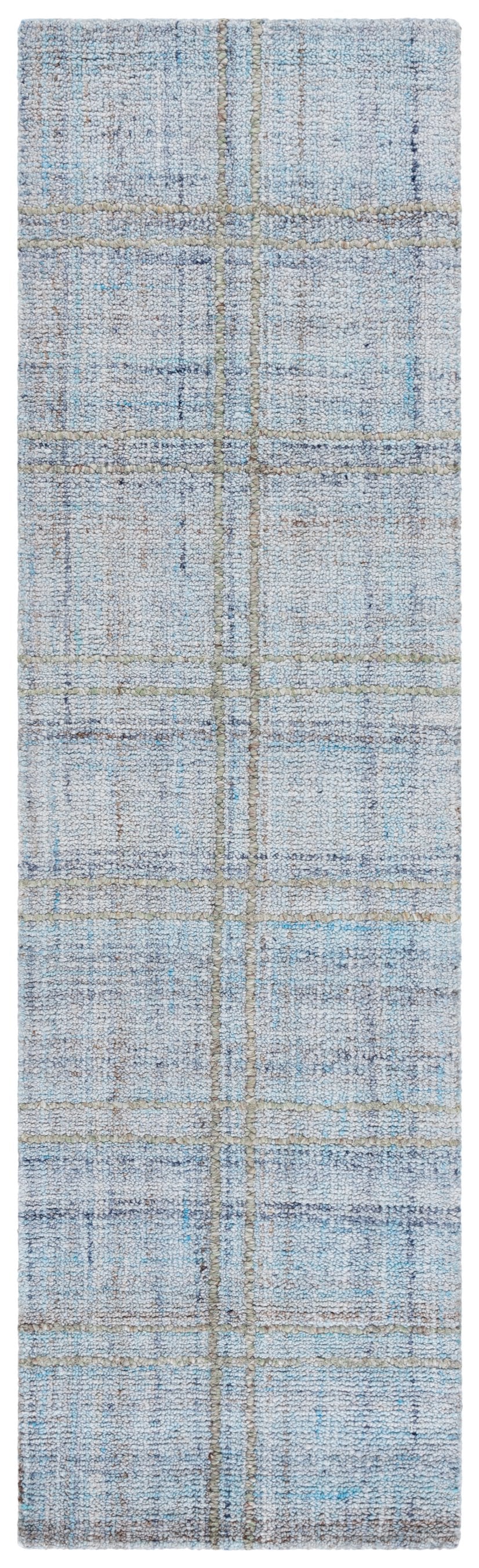 Safavieh Abstract Modern Hand-tufted Area Rug - Exquisite Dark Textured Design For Cozy Living Spaces Blue ,Grey Polyester Pile Abt155m-9