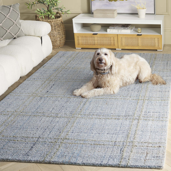 Safavieh Abstract Hand-tufted Area Rug – Luxurious Modern Design For Cozy Home Décor And Comfort Blue ,Grey Polyester Pile Abt155m-5