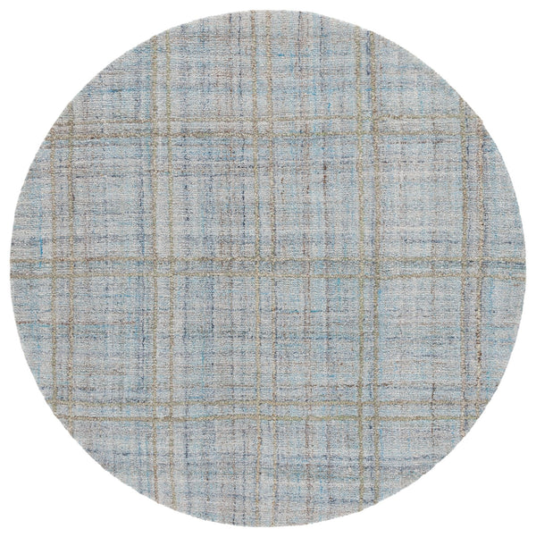 Safavieh Abstract Modern Hand-tufted Area Rug - Exquisite Dark Textured Design For Cozy Living Spaces Blue ,Grey Polyester Pile Abt155m-9