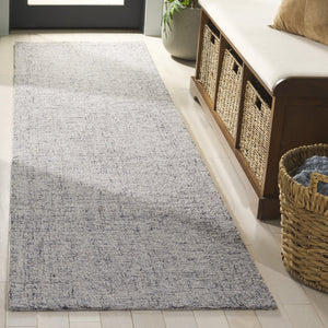 Safavieh Abstract Modern Hand-tufted Runner Rug In Sophisticated Grey And Ivory For Elegant Home Decor Grey ,Ivory 80% Wool,20% Cotton Abt175f-28