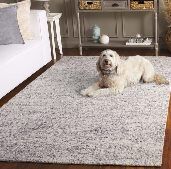 Safavieh Abstract Modern Hand-tufted Runner Rug In Sophisticated Grey And Ivory For Elegant Home Decor Grey ,Ivory 80% Wool,20% Cotton Abt175f-5