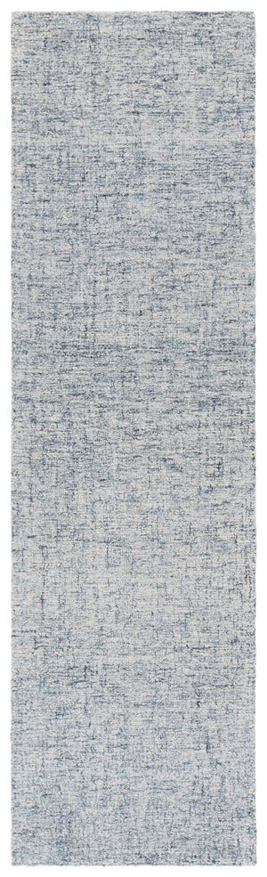 Safavieh Abstract Modern Hand-tufted Runner Rug In Sophisticated Grey And Ivory For Elegant Home Decor Light Blue ,Ivory 80% Wool,20% Cotton Abt175l-28