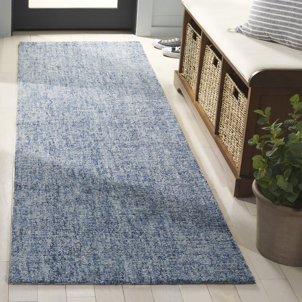 Safavieh Abstract Hand-tufted Area Rug In Grey And Ivory - Elevate Your Space With Modern Elegance And Style Blue ,Ivory 80% Wool,20% Cotton Abt175m-4