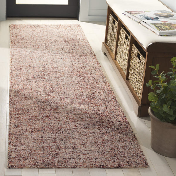 Safavieh Abstract Modern Hand-tufted Runner Rug In Sophisticated Grey And Ivory For Elegant Home Decor Rust ,Ivory 80% Wool,20% Cotton Abt175p-28