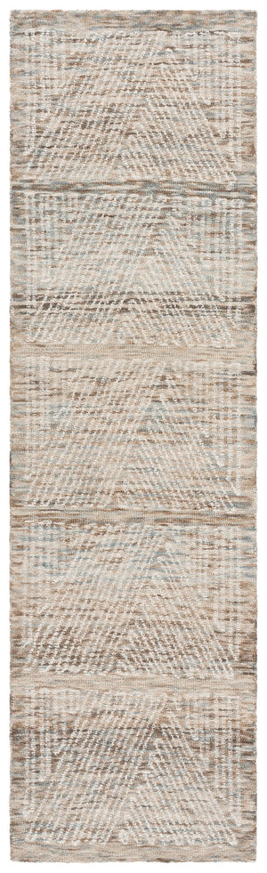 Safavieh Abstract Hand-Tufted Grey Ivory Rug With Wool-Cotton Blend, Low Pile, Modern Abstract Geometry, Durable Craftsmanship 4'-0" x 6'-0" ABT176F-4