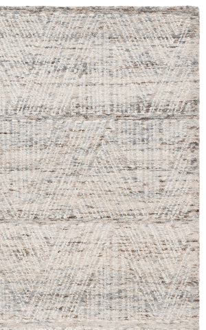 Safavieh Abstract Hand-Tufted Grey Ivory Round Rug — Wool-Cotton Blend, Low Pile, Modern Scandinavian Appeal 6'-0" x 6'-0" ABT176F-6R
