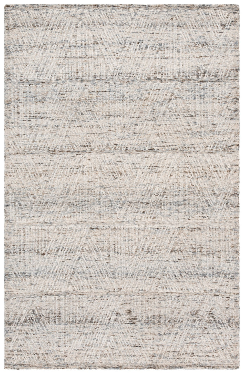 Safavieh Abstract Hand‑Tufted Grey Ivory Area Rug 8X10 Wool Cotton Low‑Pile 3/8" For Modern Living Spaces 9'-0" x 12'-0" ABT176F-9