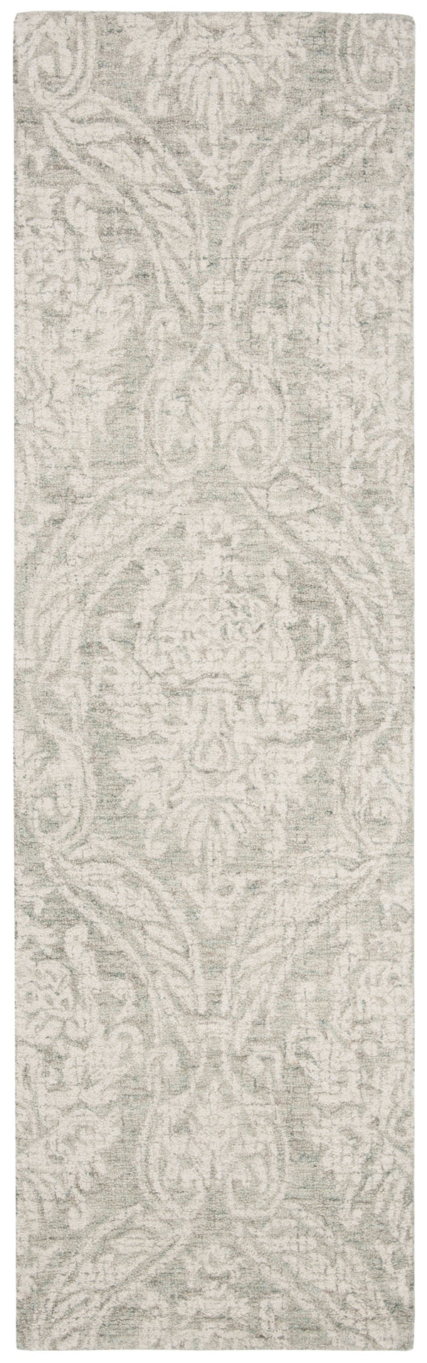 Safavieh Abstract Hand-Tufted 4X6 Wool Rug In Grey Ivory — Plush 0.5" Pile, Abstract-Damask Elegance For Home Decor ABT204A-4R
