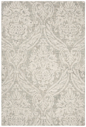 Safavieh Abstract Hand-Tufted 4X6 Wool Rug In Grey Ivory — Plush 0.5" Pile, Abstract-Damask Elegance For Home Decor ABT204A-4R