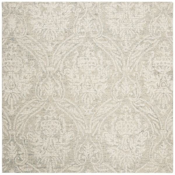 Safavieh Abstract Hand-Tufted 4X6 Wool Rug In Grey Ivory — Plush 0.5" Pile, Abstract-Damask Elegance For Home Decor ABT204A-4R