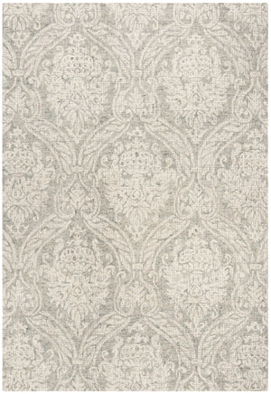 Safavieh Abstract Hand-Tufted 4X6 Wool Rug In Grey Ivory — Plush 0.5" Pile, Abstract-Damask Elegance For Home Decor ABT204A-4R