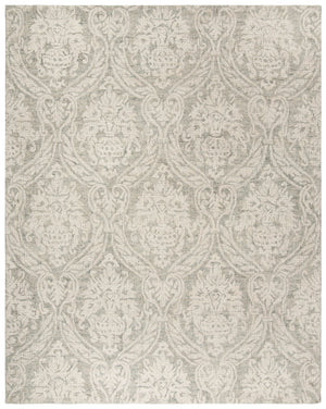 Safavieh Abstract Hand-Tufted 4X6 Wool Rug In Grey Ivory — Plush 0.5" Pile, Abstract-Damask Elegance For Home Decor ABT204A-4R