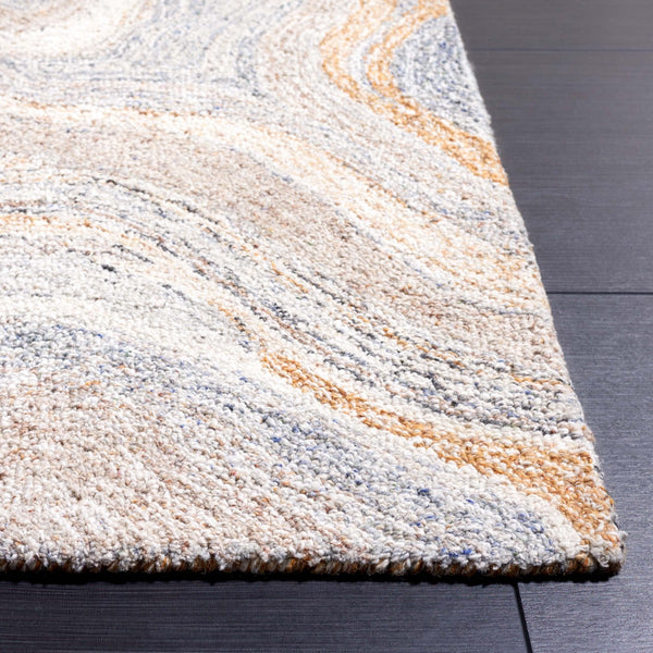 Safavieh Abstract 209 Hand Tufted Geometric Rug Grey / Brown 8' x 10'