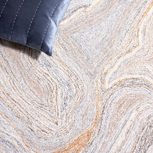 Safavieh Abstract 209 Hand Tufted Geometric Rug Grey / Brown 8' x 10'