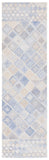 Safavieh Abstract 212 Hand Tufted Geometric Rug Blue / Grey 8' x 10'