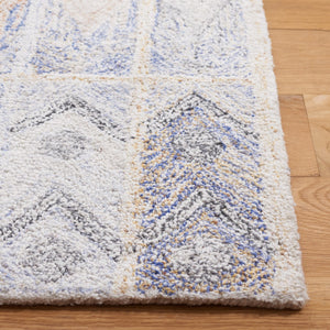 Safavieh Abstract 213 ABT213 Hand Tufted Geometric Rug Blue / Rust ABT213M-6