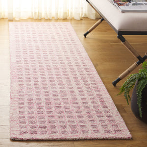 Safavieh Abstract 253u Pink Area Rug - Luxurious 6' Round Hand-tufted Elegance For Modern Home Décor Pink 60% Wool,25% Jute,15% Cotton Abt253u-6r