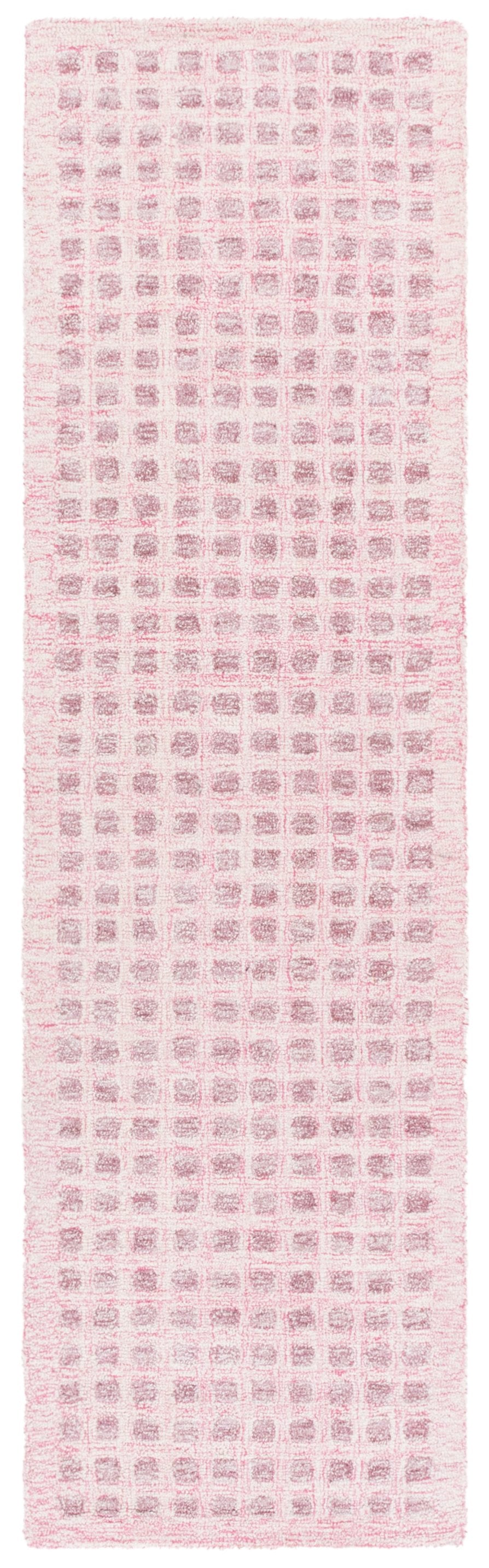 Safavieh Abstract 253u Pink Area Rug - Luxurious 6' Round Hand-tufted Elegance For Modern Home Décor Pink 60% Wool,25% Jute,15% Cotton Abt253u-6r