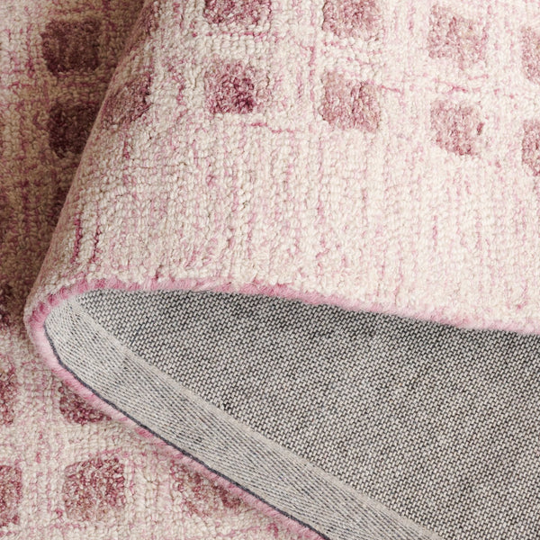 Safavieh Abstract 253u Pink Area Rug - Luxurious 6' Round Hand-tufted Elegance For Modern Home Décor Pink 60% Wool,25% Jute,15% Cotton Abt253u-6r