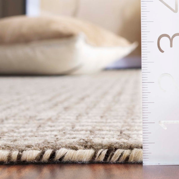 Safavieh Abstract Hand Tufted Wool Jute Area Rug Neutral Beige Grey Accent for Living Room ABT256F-3
